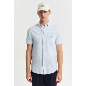 KOŠEĽA GANT REG COTTON LINEN STRIPE SS SHIRT FRESH BLUE