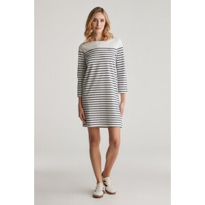 ŠATY GANT REG BRETON BRACELET SLEEVE DRESS EGGSHELL