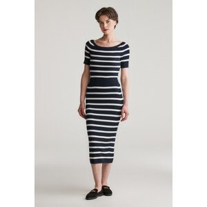 SUKŇA GANT STRIPED THIN KNIT SKIRT EVENING BLUE