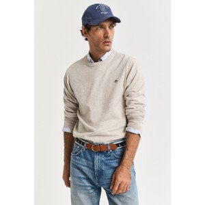 SVETER GANT CLASSIC COTTON C-NECK LIGHT BEIGE MELANGE