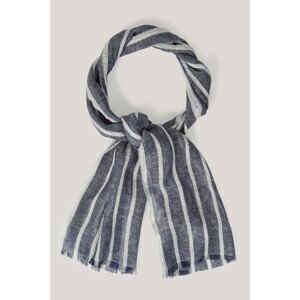 ŠATKA GANT STRIPED LINEN LIGHTWEIGHT SCARF DUSTY NAVY