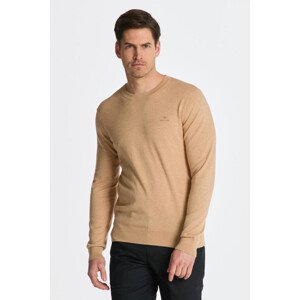 SVETER GANT COTTON CASHMERE C-NECK hnedá 4XL