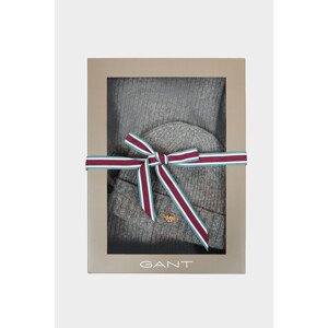 ČAPICA GANT D1. BEANIE SCARF GIFT BOX šedá S/M