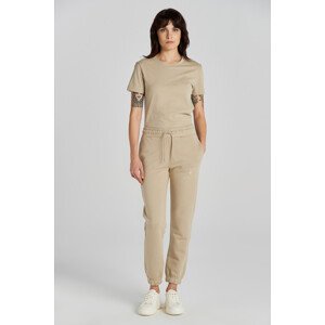 TEPLÁKY GANT REG TONAL SHIELD SWEATPANTS CONCRETE BEIGE