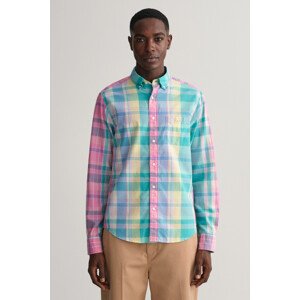 KOŠEĽA GANT REG UT COLORFUL MADRAS SHIRT PERKY PINK