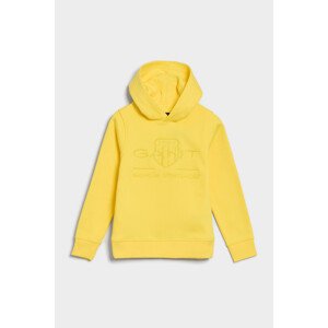 MIKINA GANT TONAL ARCHIVE SHIELD HOODIE SUN YELLOW