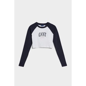 TOP GANT SLIM RAGLAN CONTRAST LS TOP modrá 176