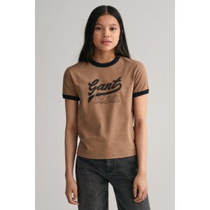 TRIČKO GANT CROPPED GANT USA SS T-SHIRT hnedá 176