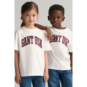 TRIČKO GANT RELAXED GANT USA SS T-SHIRT biela 122/128