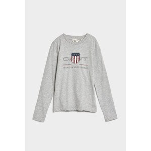 TRIČKO GANT ARCHIVE SHIELD LS T-SHIRT šedá 98/104