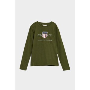 TRIČKO GANT ARCHIVE SHIELD LS T-SHIRT zelená 98/104