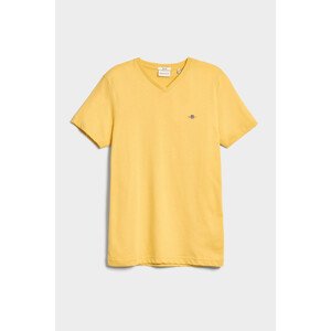 TRIČKO GANT SLIM SHIELD V-NECK T-SHIRT žltá L