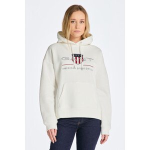 MIKINA GANT REL ARCHIVE SHIELD HOODIE biela L