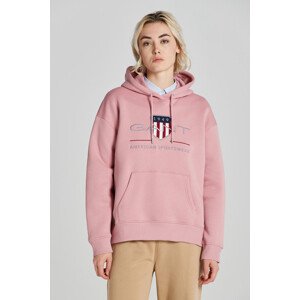 MIKINA GANT REL ARCHIVE SHIELD HOODIE ružová M