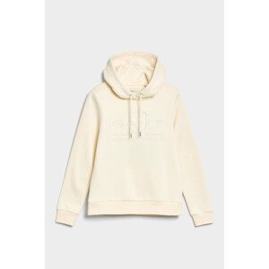 MIKINA GANT REG TONAL SHIELD HOODIE biela M