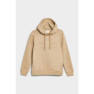 MIKINA GANT REG TONAL SHIELD HOODIE hnedá S