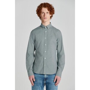 KOŠEĽA GANT SLIM POPLIN MICRO CHECK SHIRT zelená L