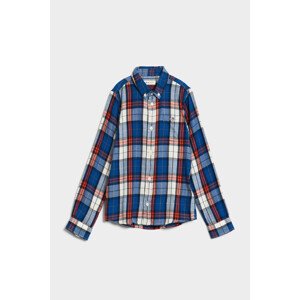 KOŠEĽA GANT REG. CHECK FLANNEL SHIRT modrá 122/128