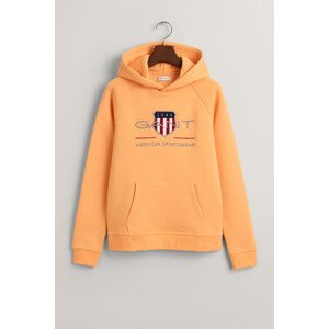 MIKINA GANT ARCHIVE SHIELD HOODIE CORAL APRICOT