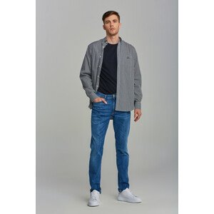 DŽÍNSY GANT EXTRA SLIM ACTIVE RECOVER JEANS MID BLUE BROKEN IN