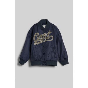 BUNDA GANT SCRIPT LOGO VARSITY JACKET modrá 98/104