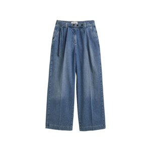 DŽÍNSY GANT LOW LOOSE BELTED JEANS modrá 42