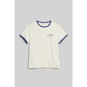 TRIČKO GANT SCRIPT LOGO SLIM TOP CREAM