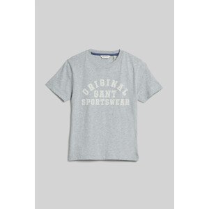 TRIČKO GANT ORIGINAL SPORTSWEAR T-SHIRT LIGHT GREY MELANGE