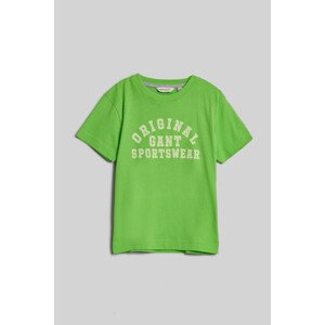TRIČKO GANT ORIGINAL SPORTSWEAR T-SHIRT SLIME GREEN