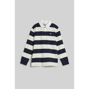 POLOKOŠEĽA GANT STRIPED SHIELD RUGGER EVENING BLUE