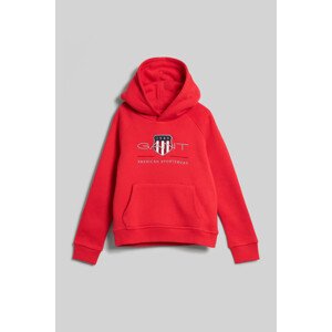 MIKINA GANT ARCHIVE SHIELD RAGLAN HOODIE BRIGHT RED