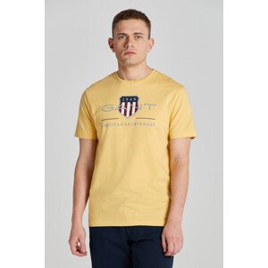 TRIČKO GANT REG ARCHIVE SHIELD SS T-SHIRT DUSTY YELLOW