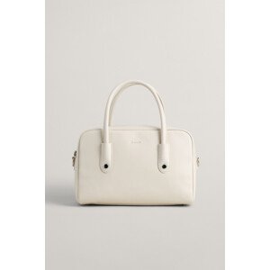 KABELKA GANT ICONIC MEDIUM LEATHER BAG CREAM