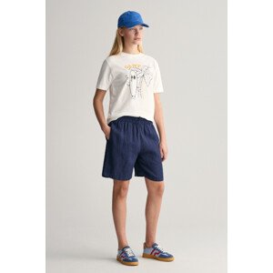 ŠORTKY GANT RELAXED LINEN SHORTS MARINE