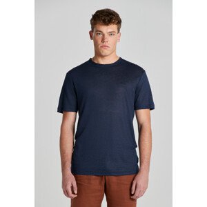TRIČKO GANT LINEN SS T-SHIRT EVENING BLUE