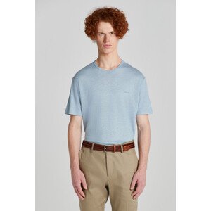 TRIČKO GANT LINEN SS T-SHIRT DOVE BLUE