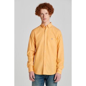 KOŠEĽA GANT REG COTTON LINEN SHIRT MEDAL YELLOW