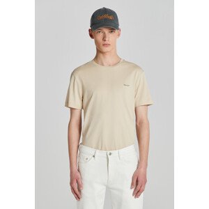 TRIČKO GANT CONTRAST LOGO SS T-SHIRT SILKY BEIGE