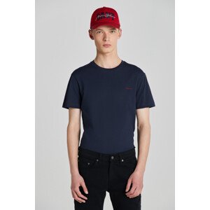 TRIČKO GANT CONTRAST LOGO SS T-SHIRT EVENING BLUE