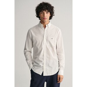 KOŠEĽA GANT REG MICRO PRINT SHIRT EGGSHELL