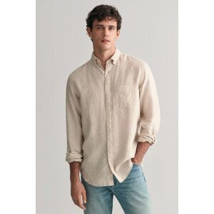 KOŠEĽA GANT REG LINEN SHIRT DRY SAND