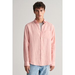 KOŠEĽA GANT REG LINEN SHIRT PEACHY PINK