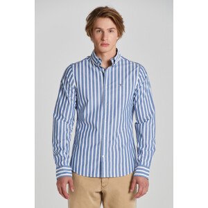 KOŠEĽA GANT SLIM WIDE POPLIN STRIPE SHIRT COLLEGE BLUE