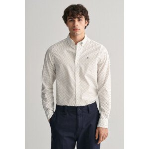 KOŠEĽA GANT SLIM MICRO PRINT SHIRT EGGSHELL