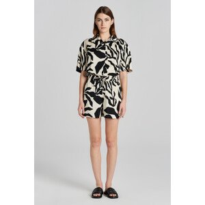 ŠORTKY GANT REL PALM PRINT PULL ON SHORTS SOFT OAT