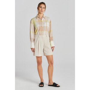 ŠORTKY GANT STRETCH LINEN TAILORING SHORTS SOFT OAT