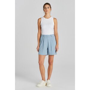 ŠORTKY GANT STRETCH LINEN TAILORING SHORTS DOVE BLUE