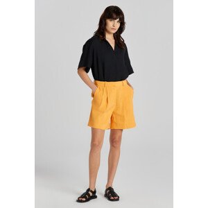 ŠORTKY GANT STRETCH LINEN TAILORING SHORTS MEDAL YELLOW