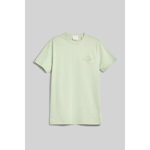 TRIČKO GANT SLIM TONAL SHIELD PIQUE SS TSHIRT MILKY MATCHA