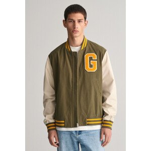 BUNDA GANT LIGHT VARSITY JACKET SOFT OAT
